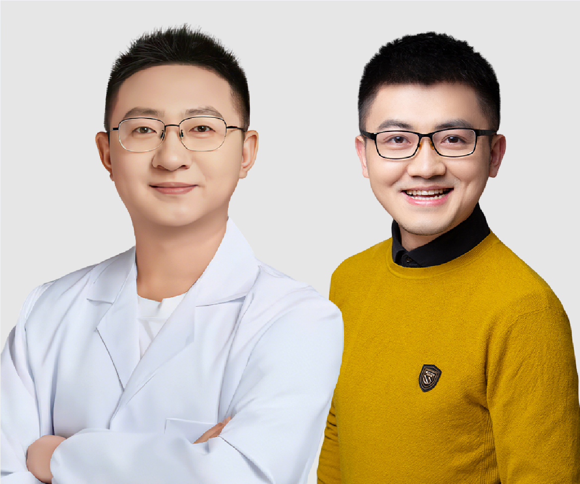 研发总工程师郑洪森与品牌创始人刘智